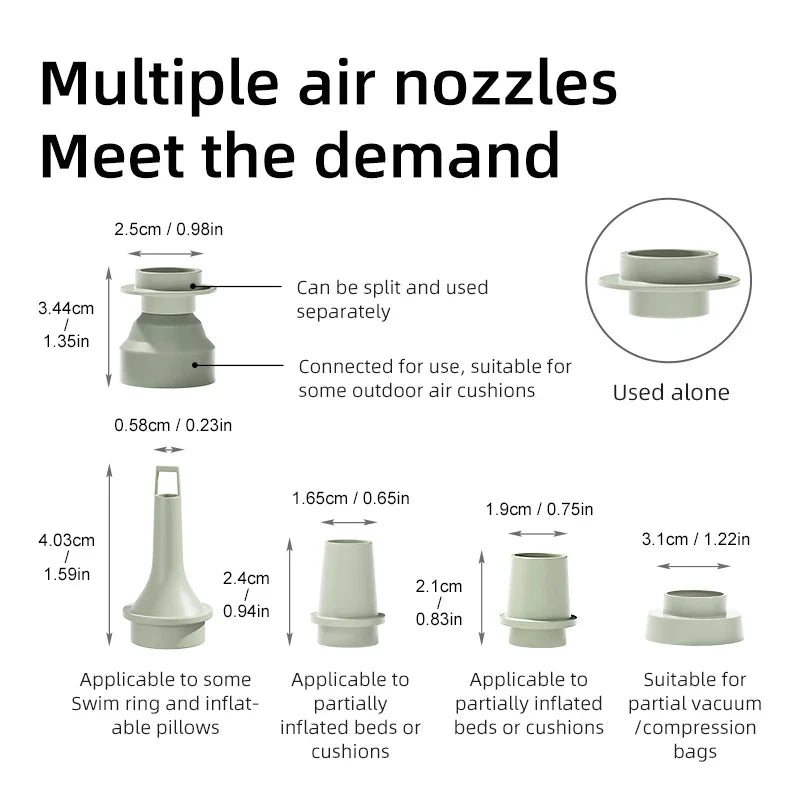 Portable Air Compressor  Digital Mini Wireless Inflator - Detailed view