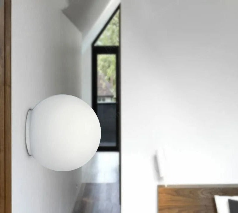 Modern Wall Lamp Glass Stone Minimalist Design - Product example