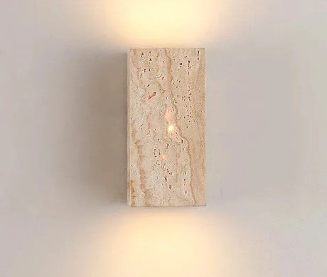 Modern Stone Wall Light  Natural Travertine Finish - Product detail 15