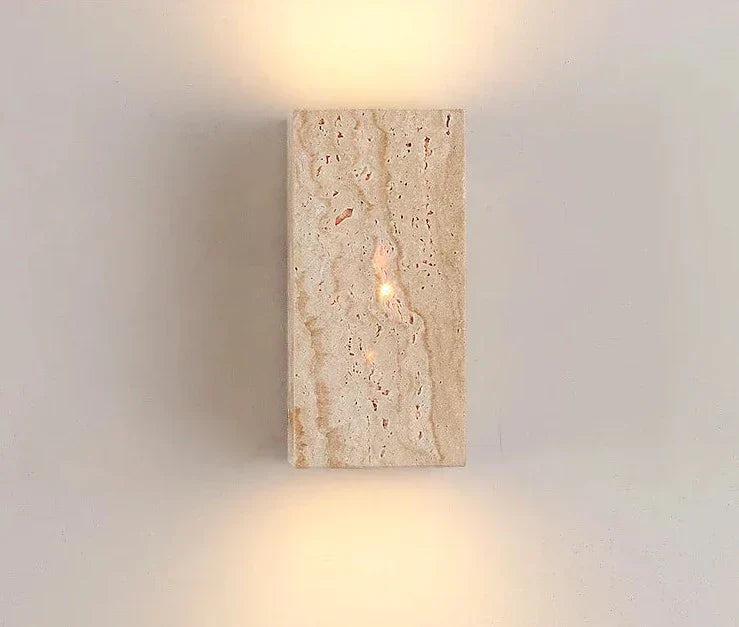 Modern Stone Wall Light Natural Travertine Finish - Product detail 15