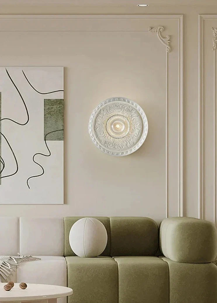 Victorian Ceiling Medallion Light Floral Relief Pattern - Product detail 8