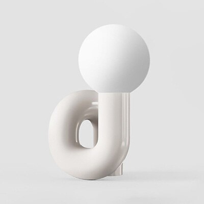 Modern Wall Light  Sculptural White Globe Design - Product detail 15