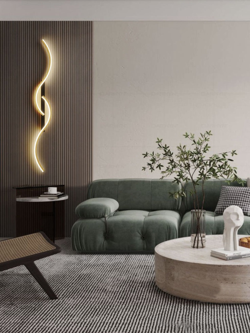 Modern LED Wall Light Curved Minimalist Design - Product detail 7