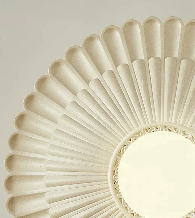 Modern French Wall Light Fluted Milk White Design - Product detail 9