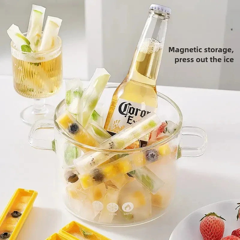 Long Ice Stick Mold Slim Silicone French Fries Design - Product example