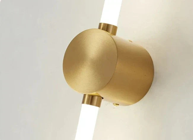 Modern LED Wall Light Linear Brass and White Design - Product detail 14
