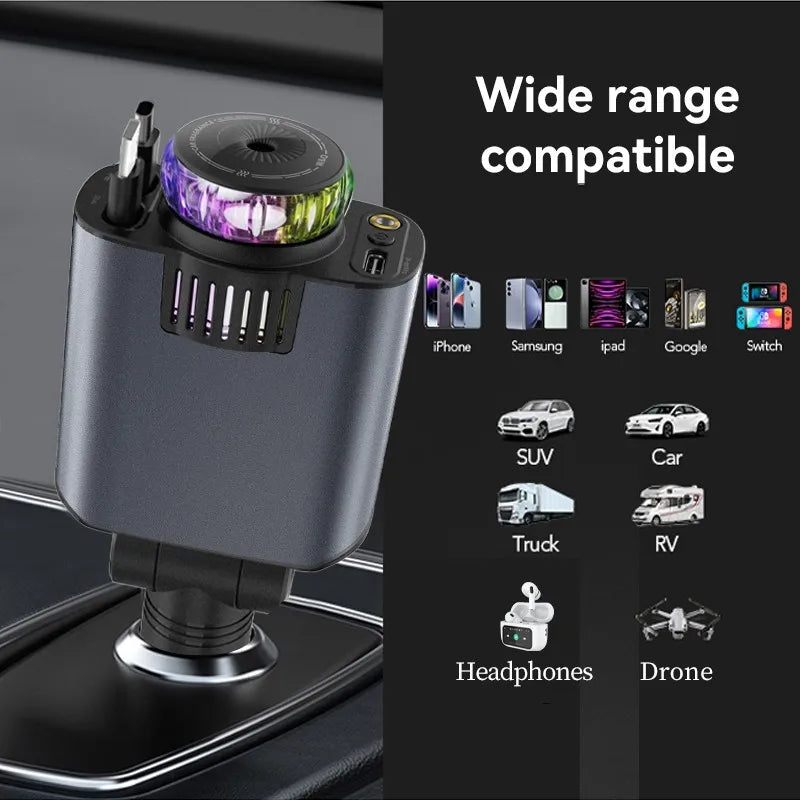 Smart Car Charger  LED Star Projector With Air Freshener - Product detail 7