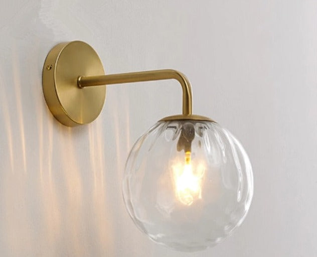 Scandinavian Globe Wall Light Brass Finish with Adjustable Arm - Product detail 10