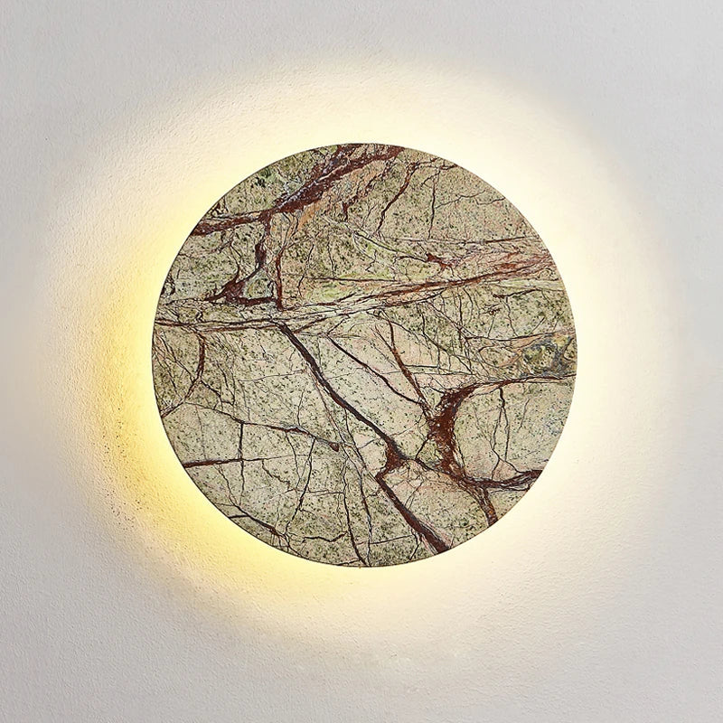 Modern Stone Wall Light Natural Marble Pattern - Detailed view