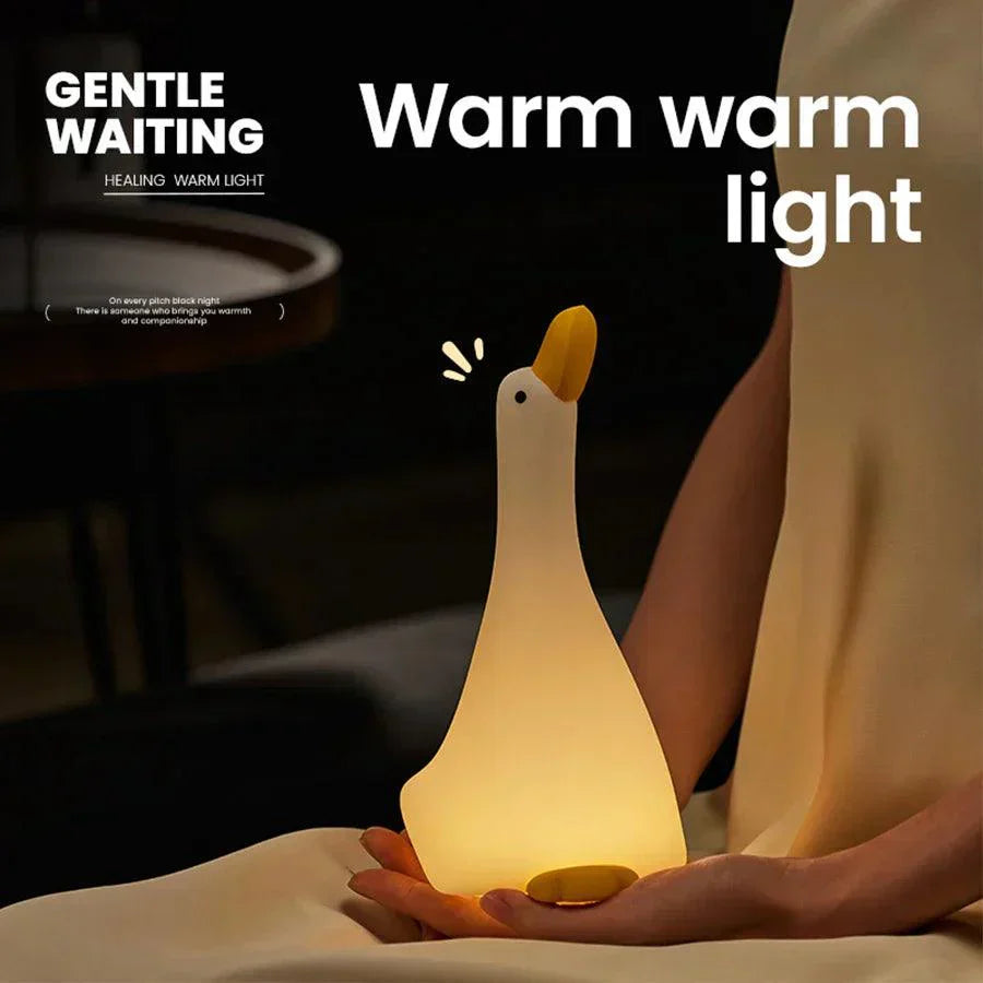 Silicone Duck Night Light  Warm LED Kids Room Lamp - Product detail 4