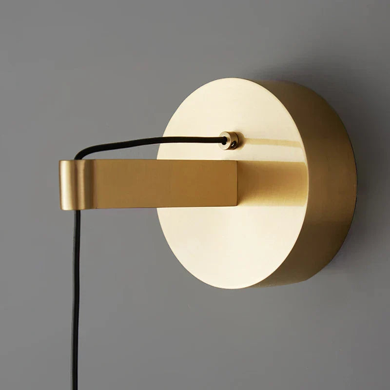 Modern Wall Reading Light Slim Copper LED Sconce - Product detail 5