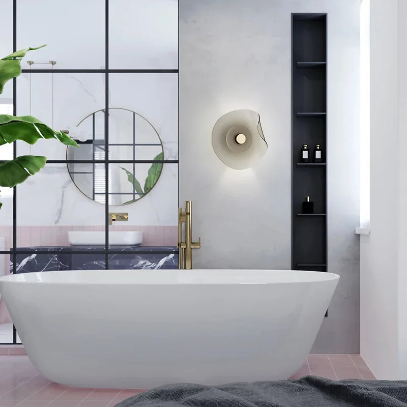 Modern Glass Wall Light Sculptural Stone Design - Product detail 10