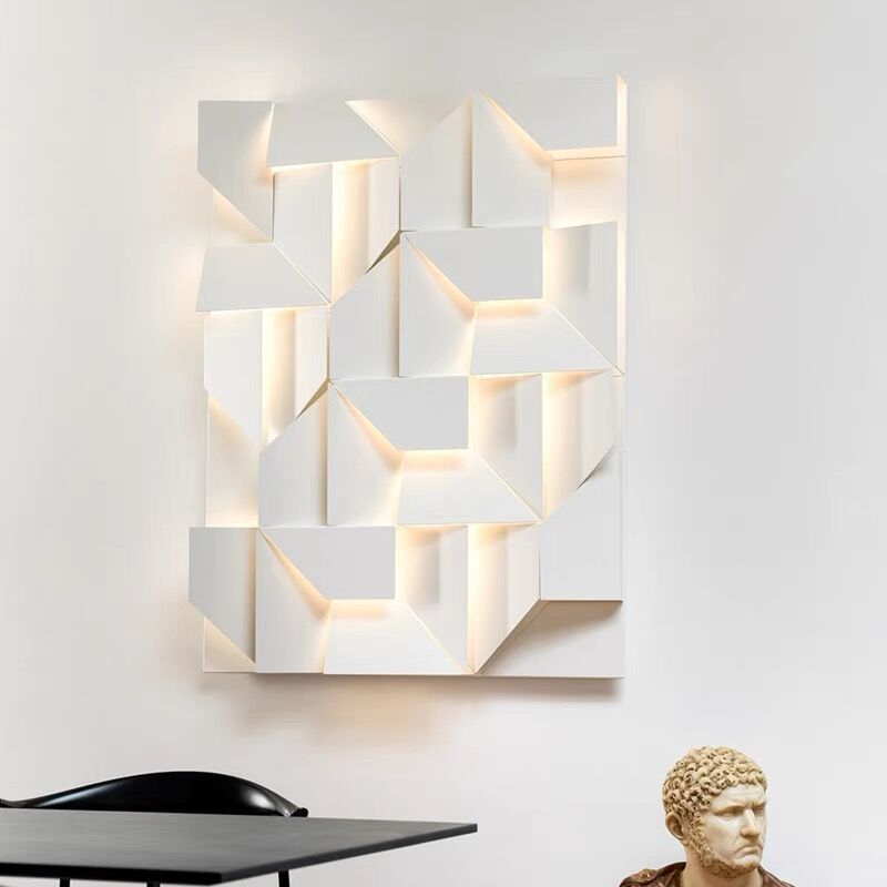 Modern 3D Wall Light Geometric LED Panel Design - Product detail 14