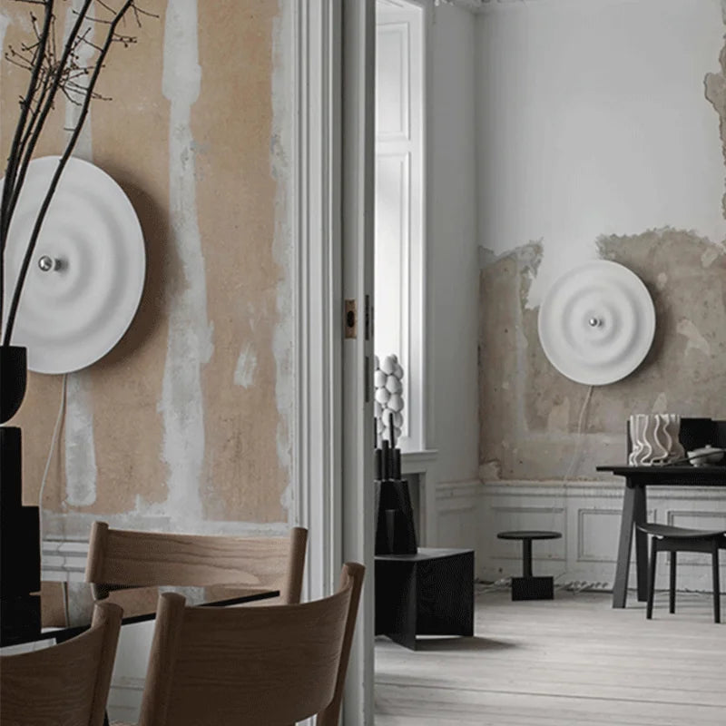Modern Round Wall Light Concentric Circle Design - Product example