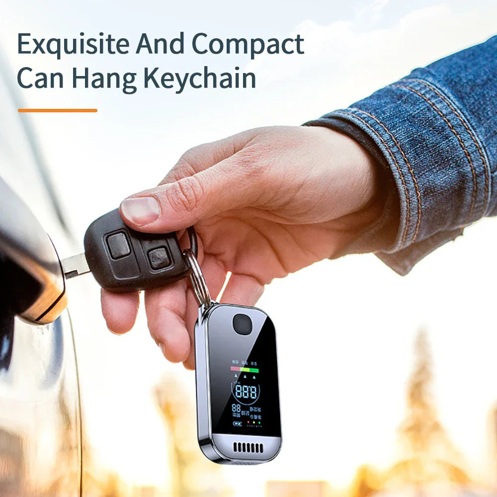 Digital Alcohol Tester  LCD Display with USB Charging - Detailed view