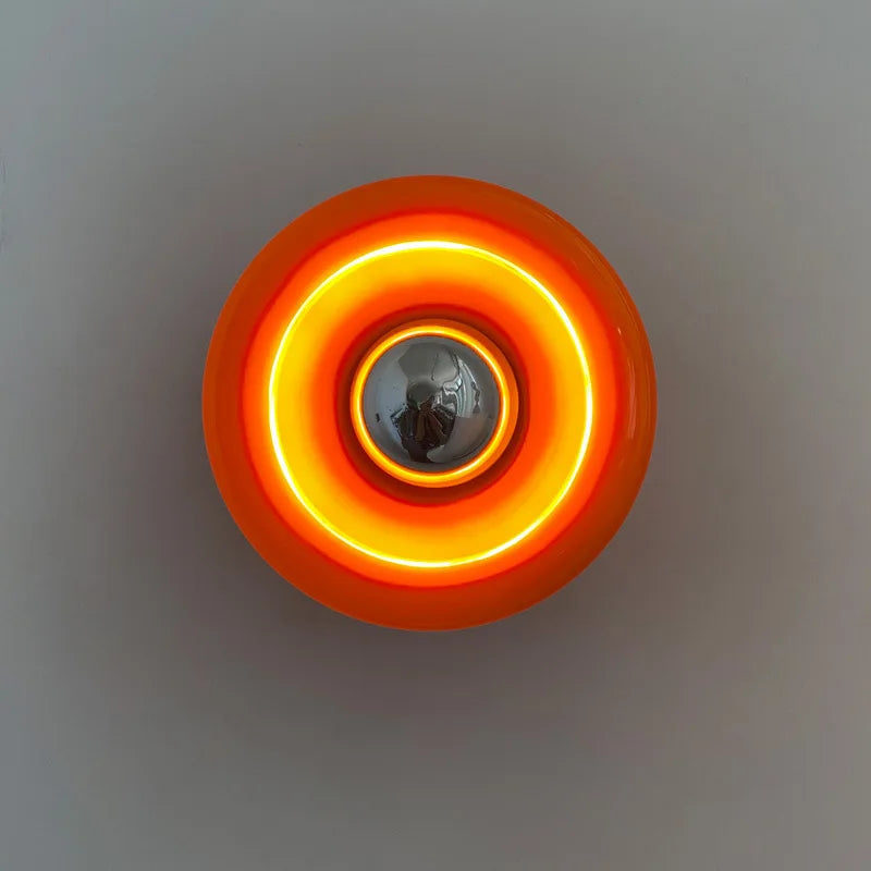 Modern Glass Wall Light Circular LED Ring Design - Product detail 4