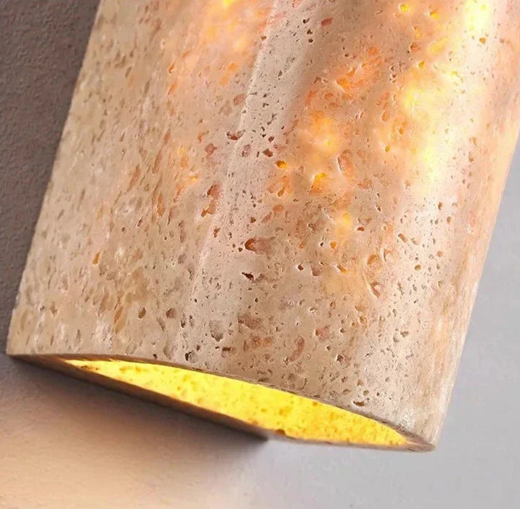 Modern Stone Wall Lamp Natural Textured Surface - Product detail 14
