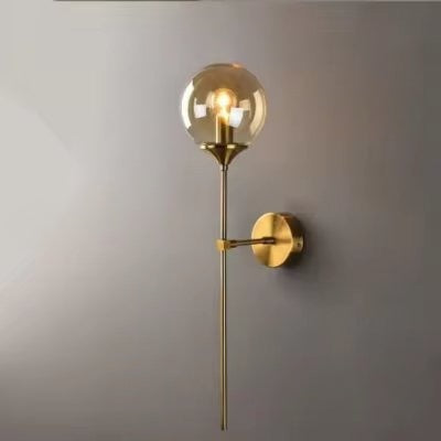 Modern Wall Sconce Brass Globe LED Light Fixture - Product detail 9