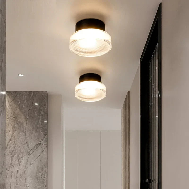 Modern LED Wall Light Round Glass Diffuser With Gold Base - Product detail 5