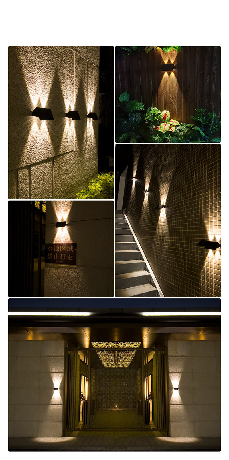 Solar Motion Sensor Wall Light  Waterproof LED Outdoor Lamp - Product detail 9