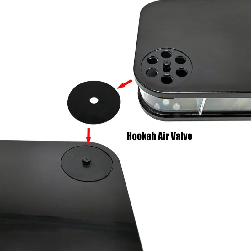 Modern Portable Hookah LED Illuminated Acrylic Design - Product detail 9