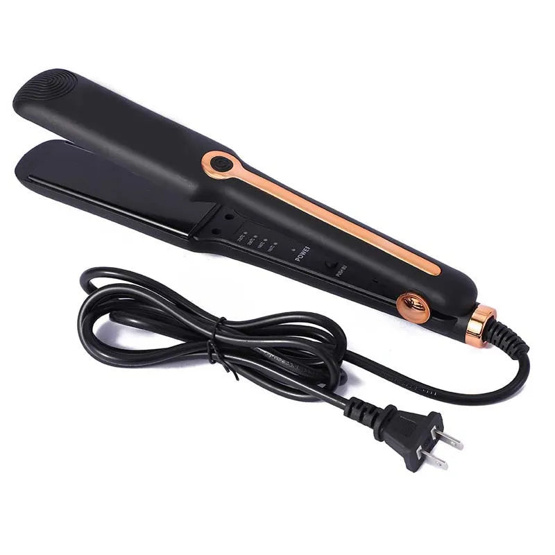 Professional Hair Straightener Wide Ceramic Ionic Plates - Detailed view