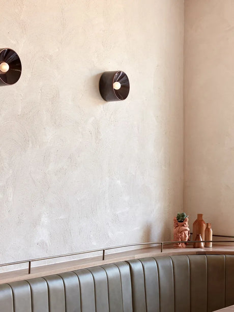 Modern Wall Sconce  Black Metal Sphere Design - Product detail 5