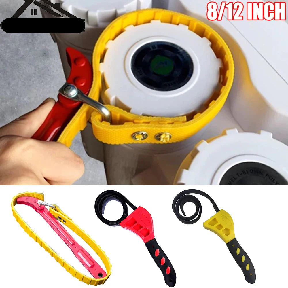 Professional Strap Wrench Adjustable Oil Filter Pipe Tool - Product showcase