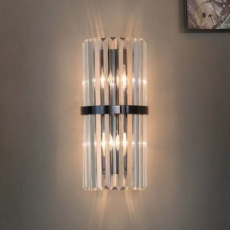 Crystal Wall Sconce Gold Band Prism Design - Product detail 6