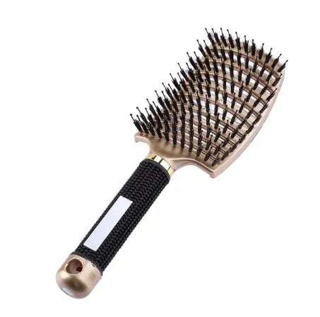 Professional Detangling Brush  Curved Bristle Design For All Hair Types - Detailed view