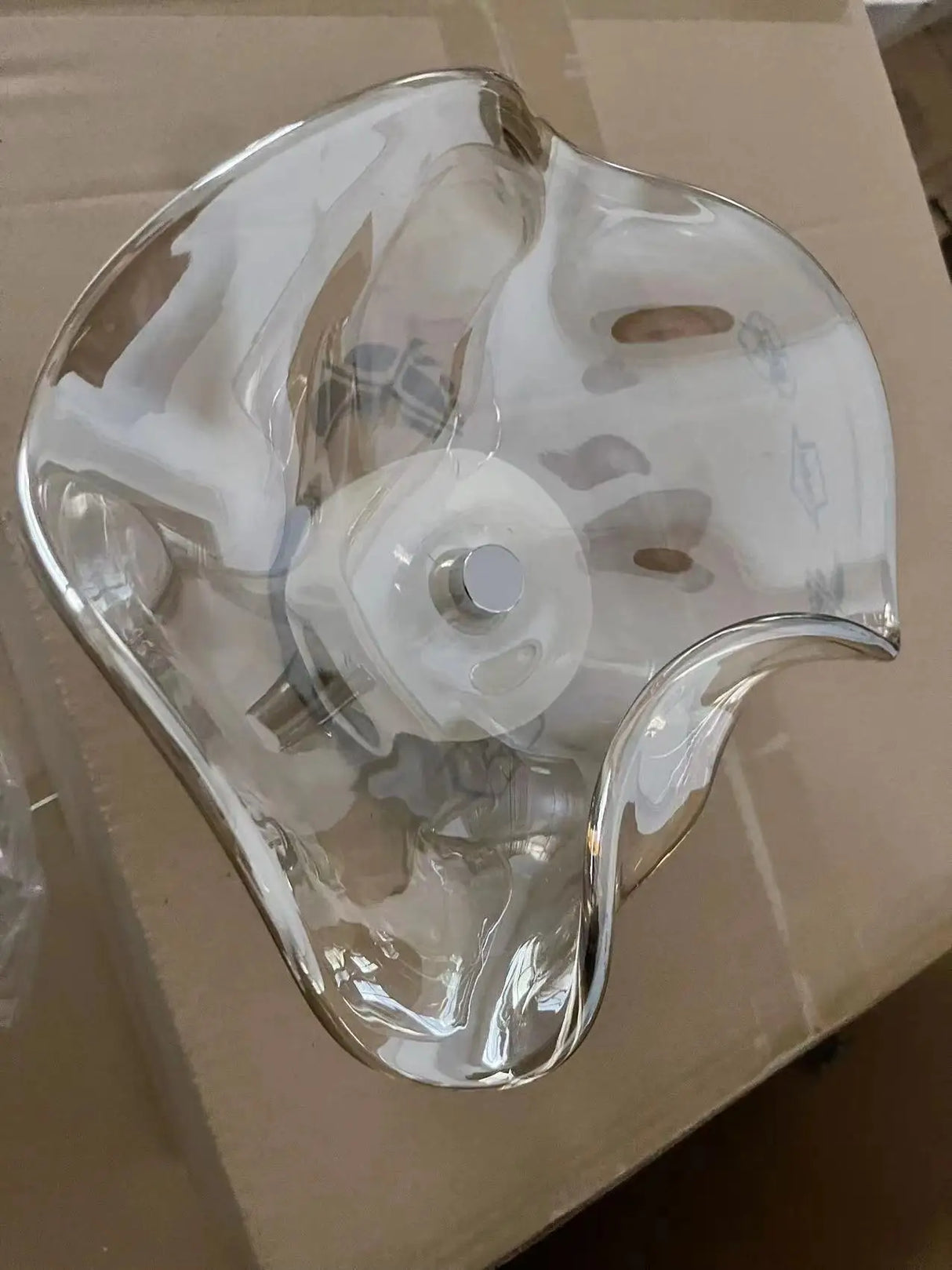 Modern Glass Wall Light Sculptural Stone Design - Product detail 7