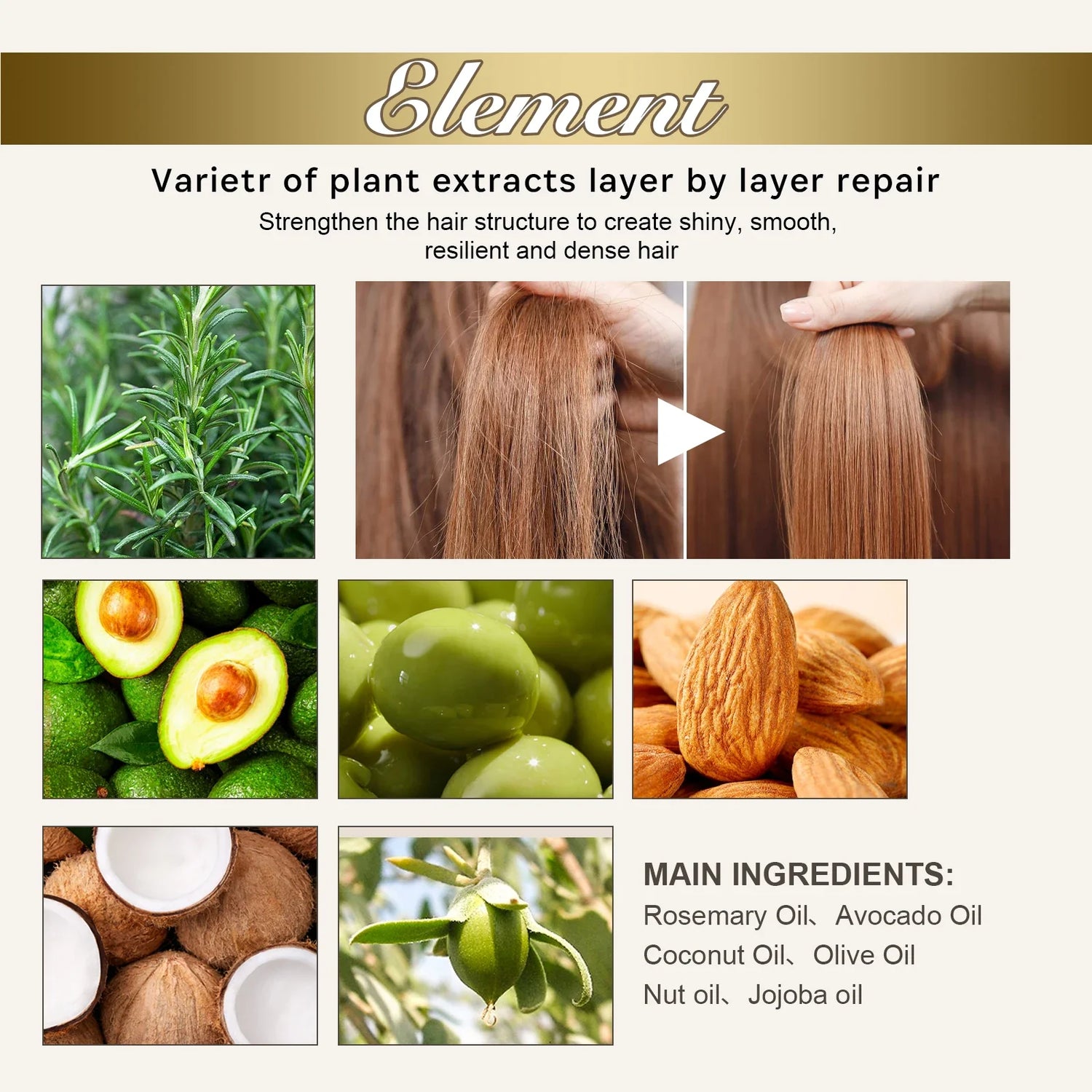 Professional Keratin Hair Serum  Natural Oil Complex for Frizz Control - Product detail 8