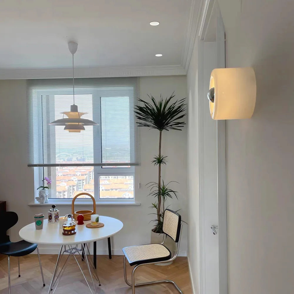 Modern Glass Wall Light Circular LED Ring Design - Product detail 5