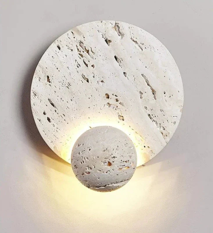 Stone Wall Light Natural Textured Round Design - Product detail 12