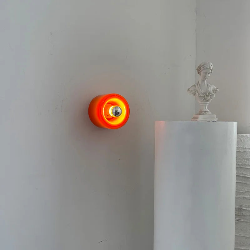 Modern Glass Wall Light Circular LED Ring Design - Product detail 6