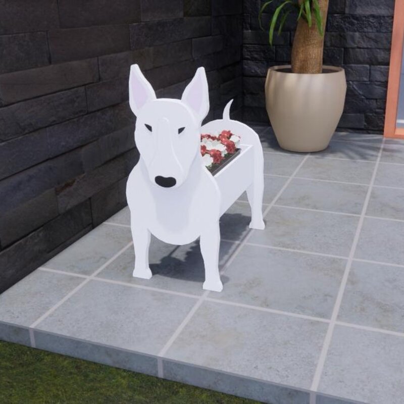 Boston Terrier Planter Decorative Garden Dog Sculpture - Product detail 13
