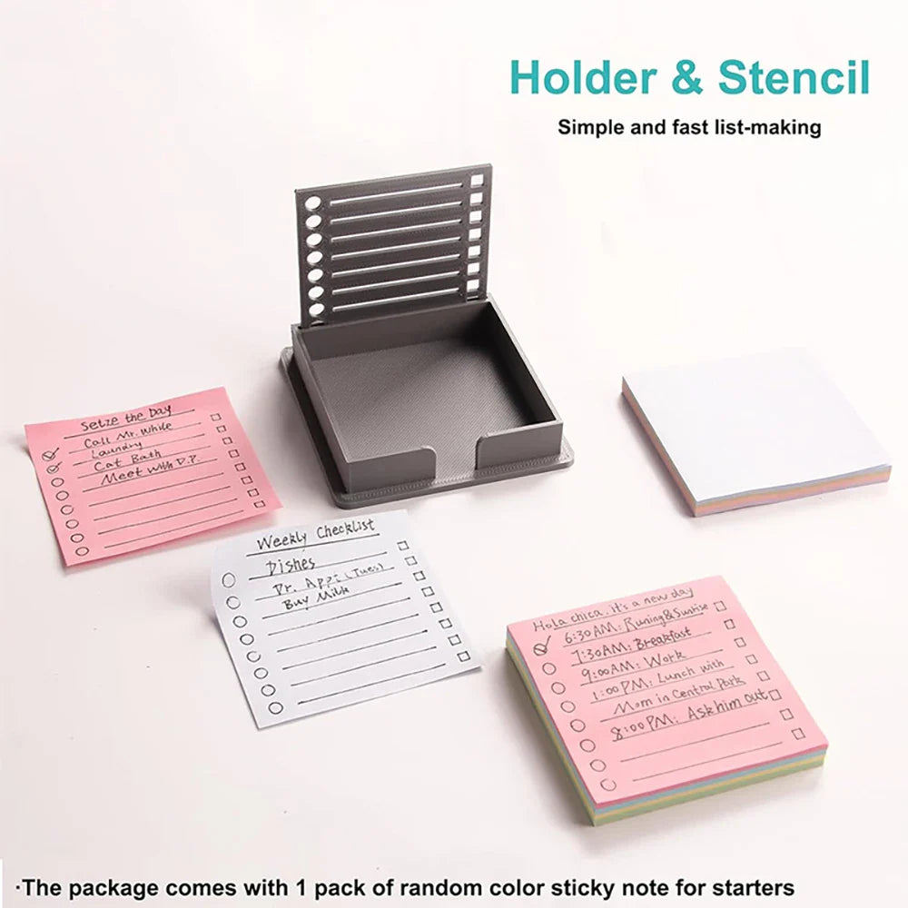 Desktop Note Organizer  Precision Template Storage Box - Product detail 4