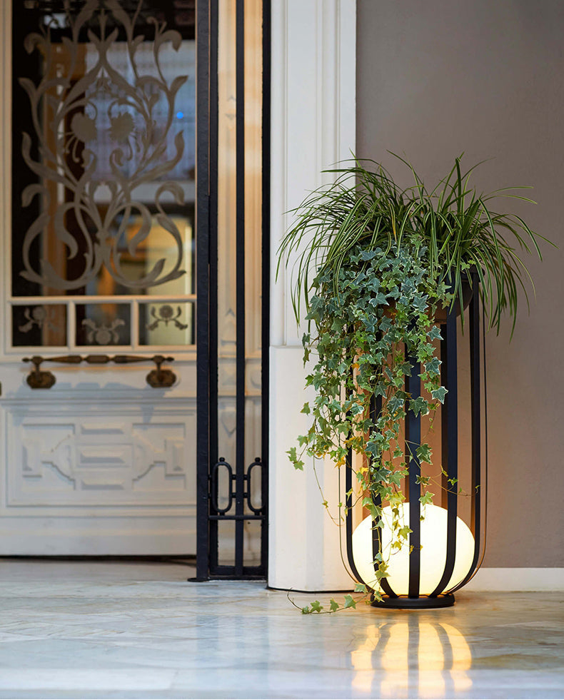 Modern Solar Garden Light Cage Design With Dual Power - Product detail 15