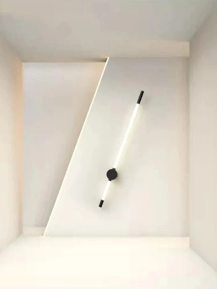 Vertical LED Wall Lamp Brushed Brass and White Design - Product detail 17