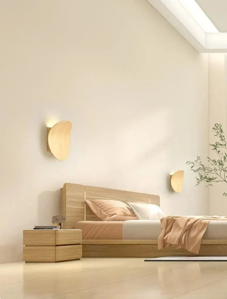 Modern Wooden Wall Light Natural Aluminum Finish - Product detail 10