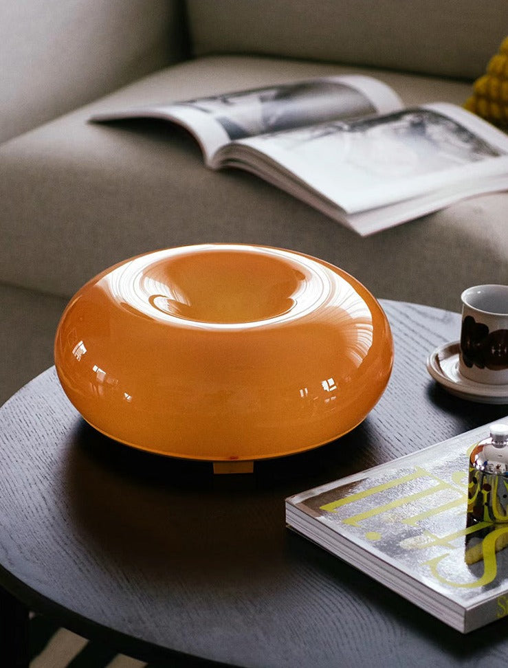 Modern Wall Sconce Orange Glass Dome Shade - Product detail 5