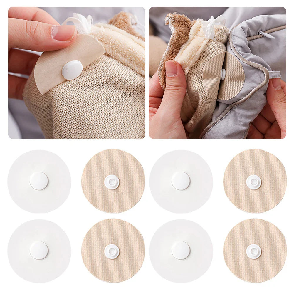 Duvet Cover Fasteners  Adhesive Corner Snaps Set - Product showcase