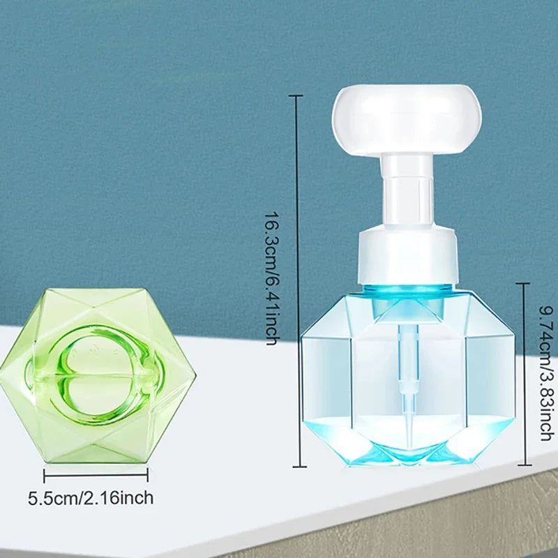 Geometric Soap Dispenser  Crystal-Cut Design With Foam Flower - Product detail 9