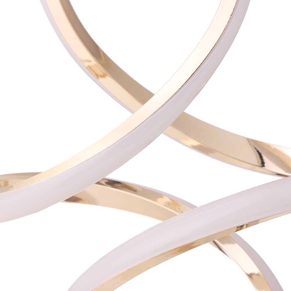 Modern LED Table Lamp Spiral Aluminum Design - Detailed view