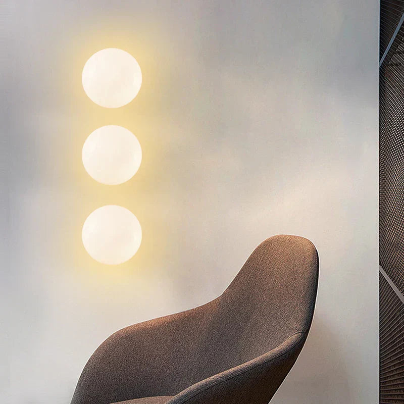 Modern Wall Light Brass Glass Disc Design - Product detail 6