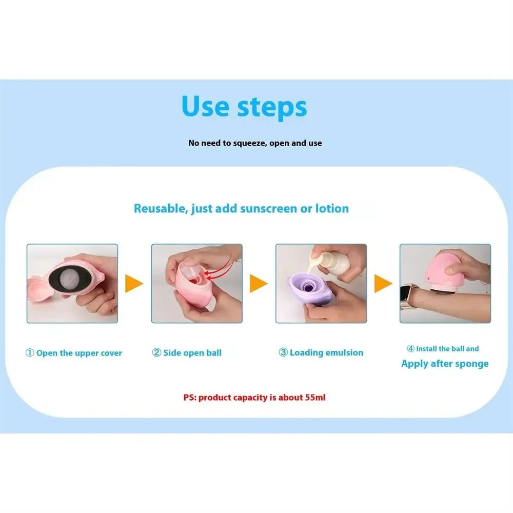 Easy Sunscreen Applicator  Refillable Silicone Roller Design - Product detail 17
