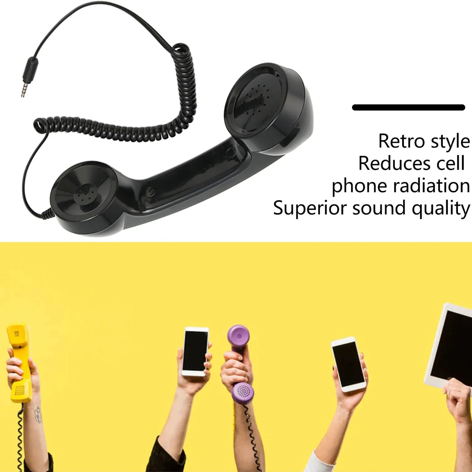 Retro Phone Handset  Anti-Radiation Classic Design - Product showcase