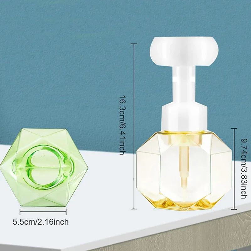 Geometric Soap Dispenser  Crystal-Cut Design With Foam Flower - Product detail 11