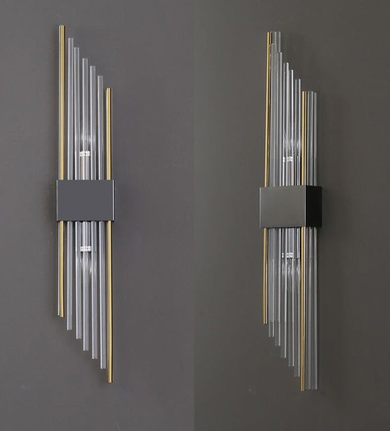Modern Crystal Wall Lamp Gold Finish Metal Sconce - Product detail 17