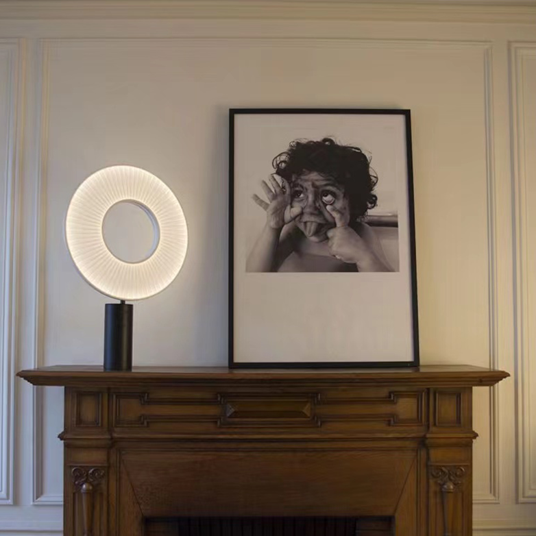 Modern Solar Table Lamp  Ring Light Design - Product detail 4